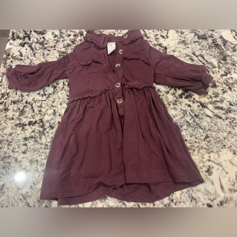 Brand new condition 6-9mo Kate Quinn bamboo ruffle dress- so soft!